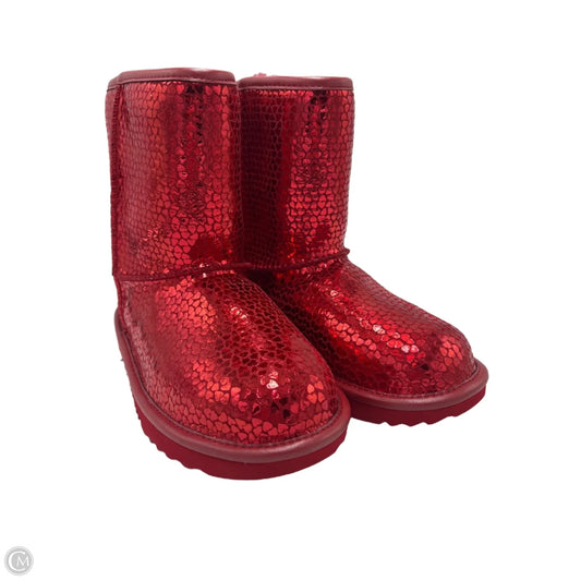 Boots Designer By Ugg In Red, Size: 5