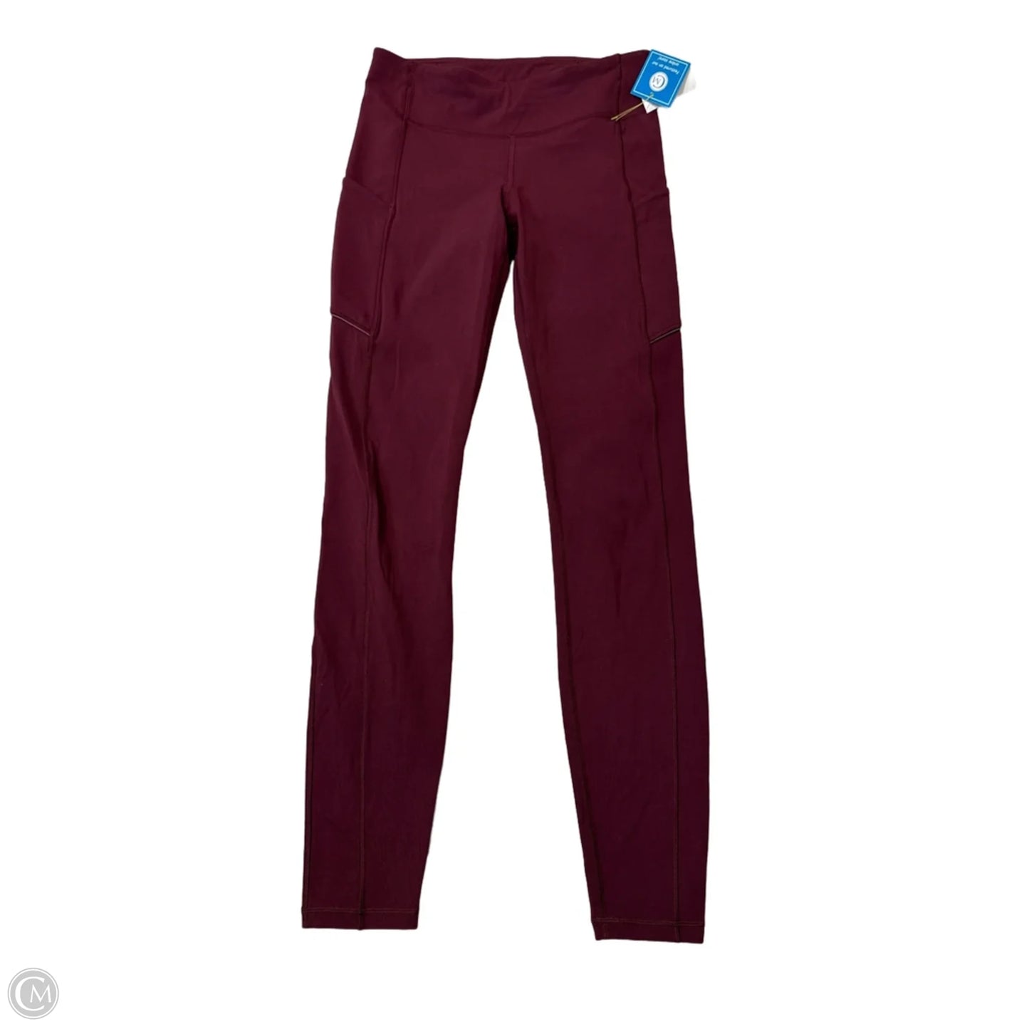 Athletic Leggings By Lululemon In Maroon, Size: 6