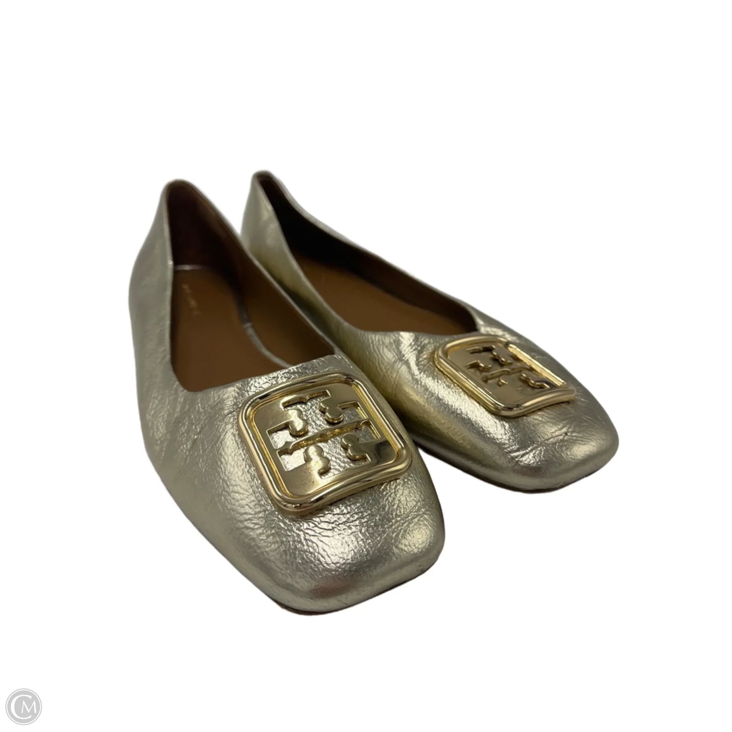 Shoes Designer By Tory Burch In Gold, Size: 8.5