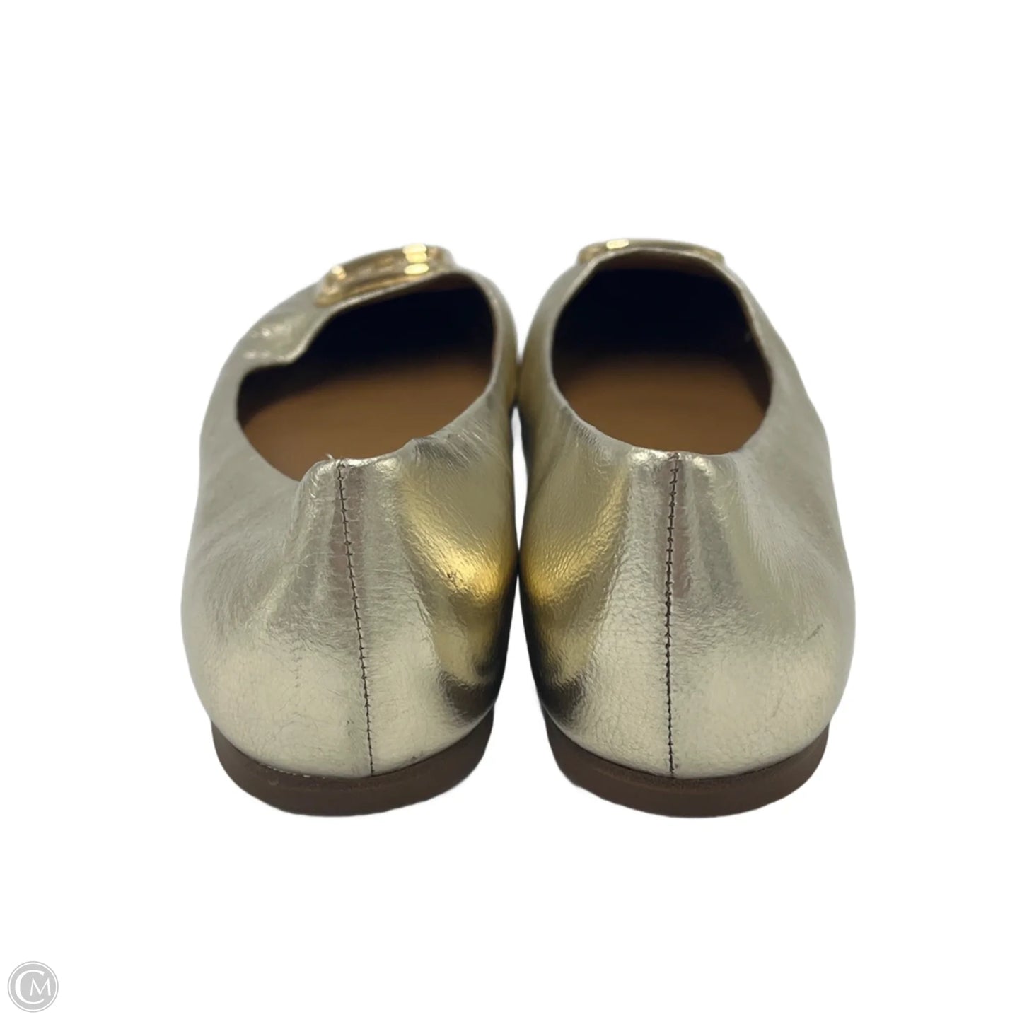 Shoes Designer By Tory Burch In Gold, Size: 8.5
