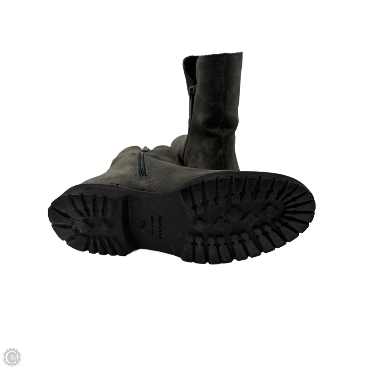 Boots Ankle Flats By Aquatalia In Grey, Size: 7.5