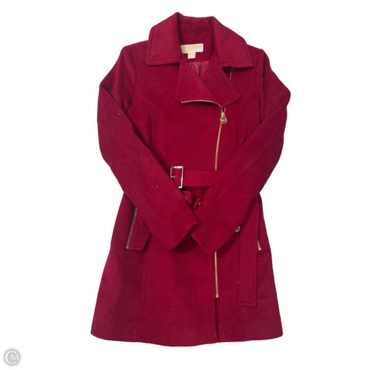Coat Designer By Michael Kors In Red, Size: S