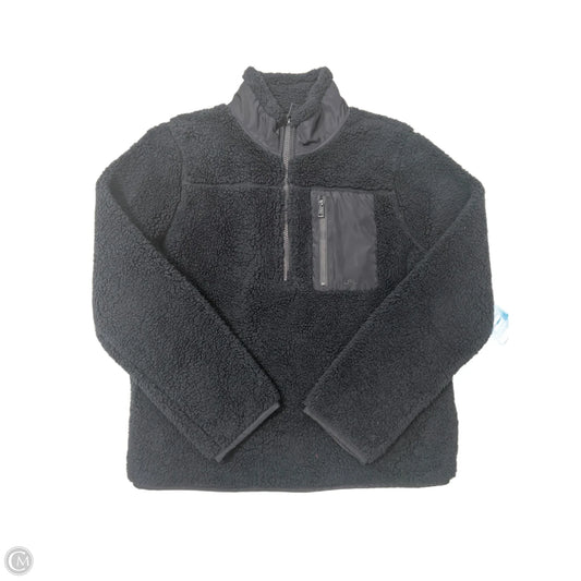 Jacket 1/2 Zip Sherpa By Lauren By Ralph Lauren In Navy, Size: S
