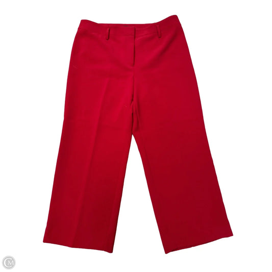 Pants Wide Leg By Ann Taylor In Red, Size: 14p