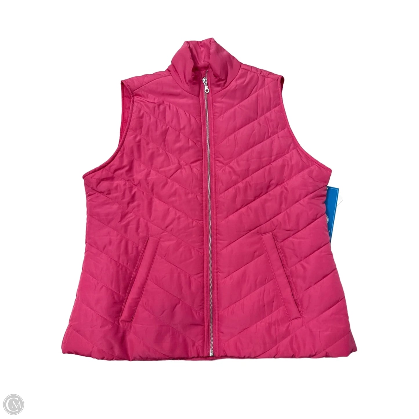 Vest Puffer & Quilted By Cato In Pink, Size: L