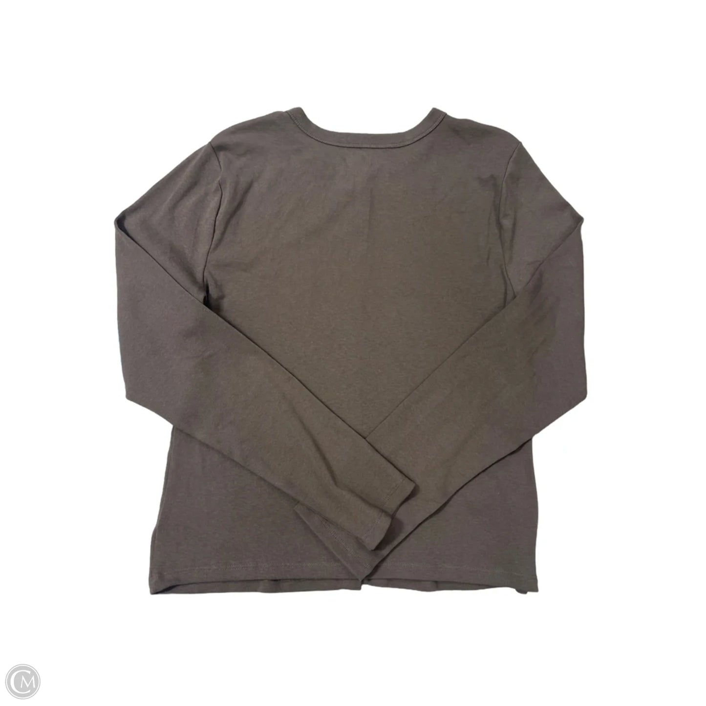 Top Long Sleeve By Gap In Brown, Size: L