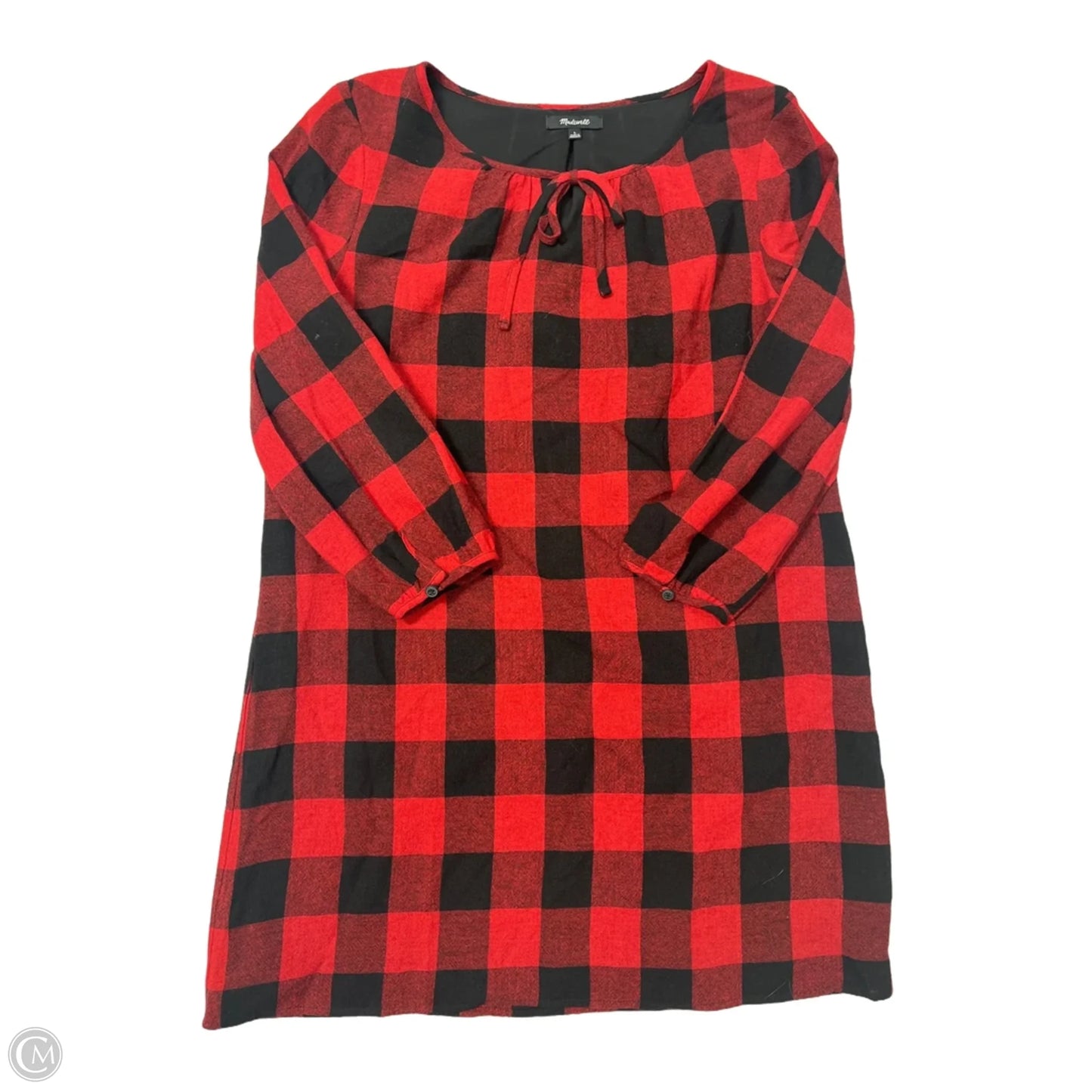 Dress Casual Short By Madewell In Black & Red, Size: L