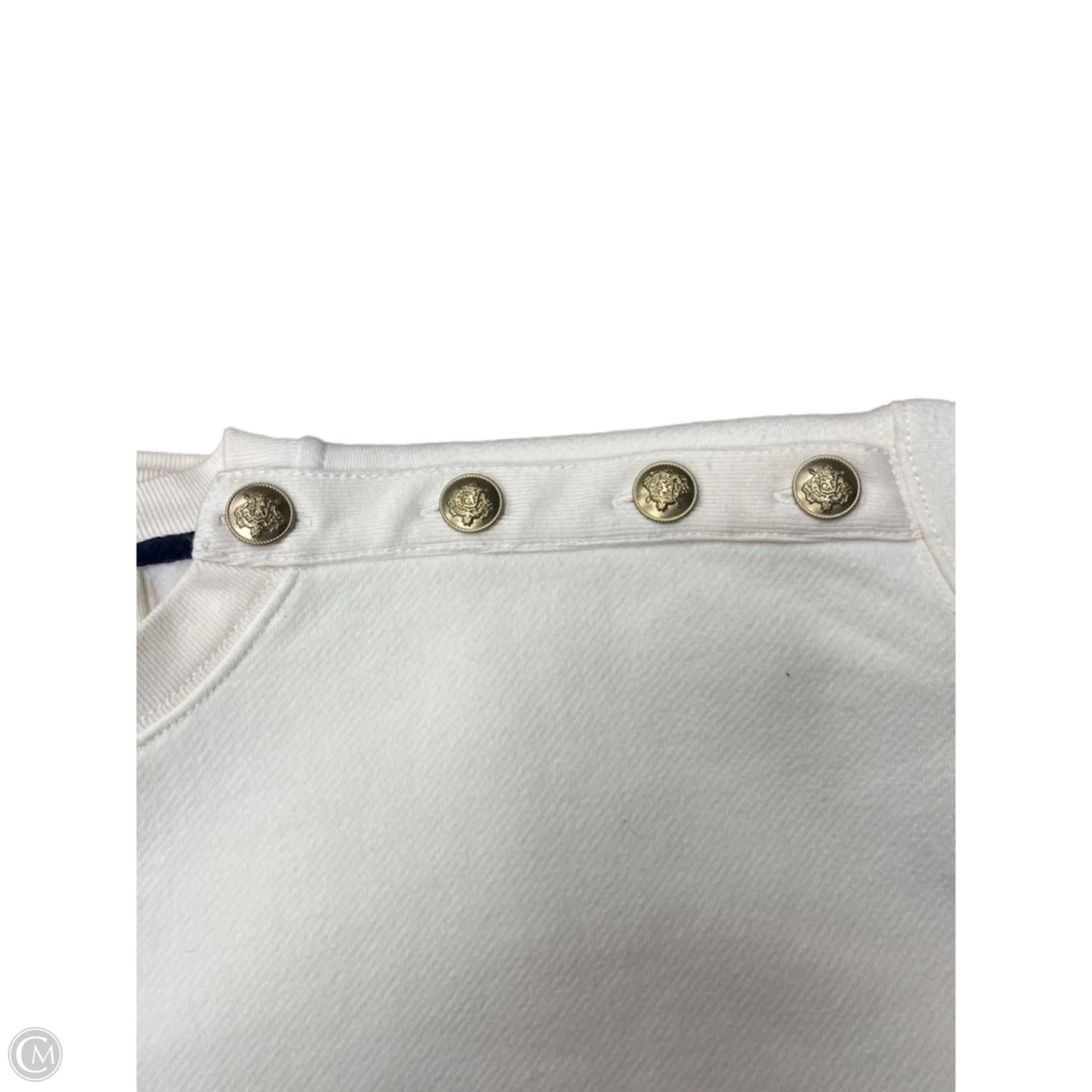 Sweatshirt Crewneck By J. Crew In Cream, Size: M