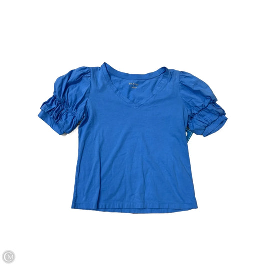 Top Short Sleeve Designer By Lilly Pulitzer In Blue, Size: S