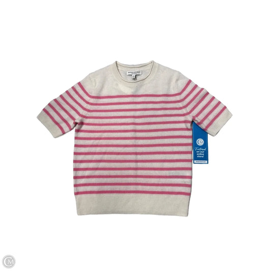 New! Sweater Cashmere By Banana Republic In Pink & White, Size: S