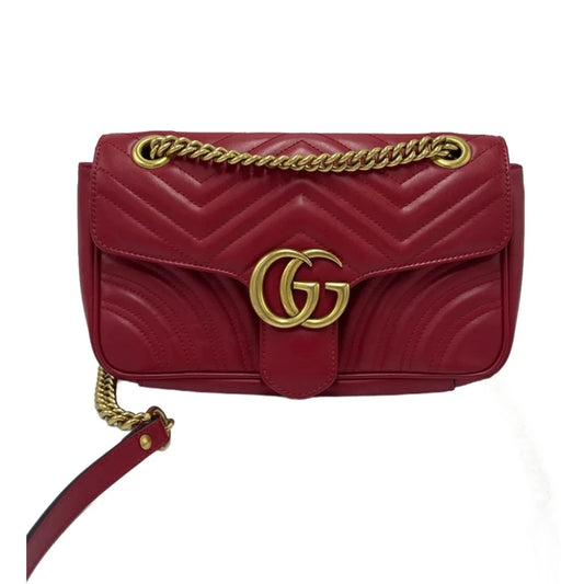 Gucci GG Marmont Flap Designer Handbag