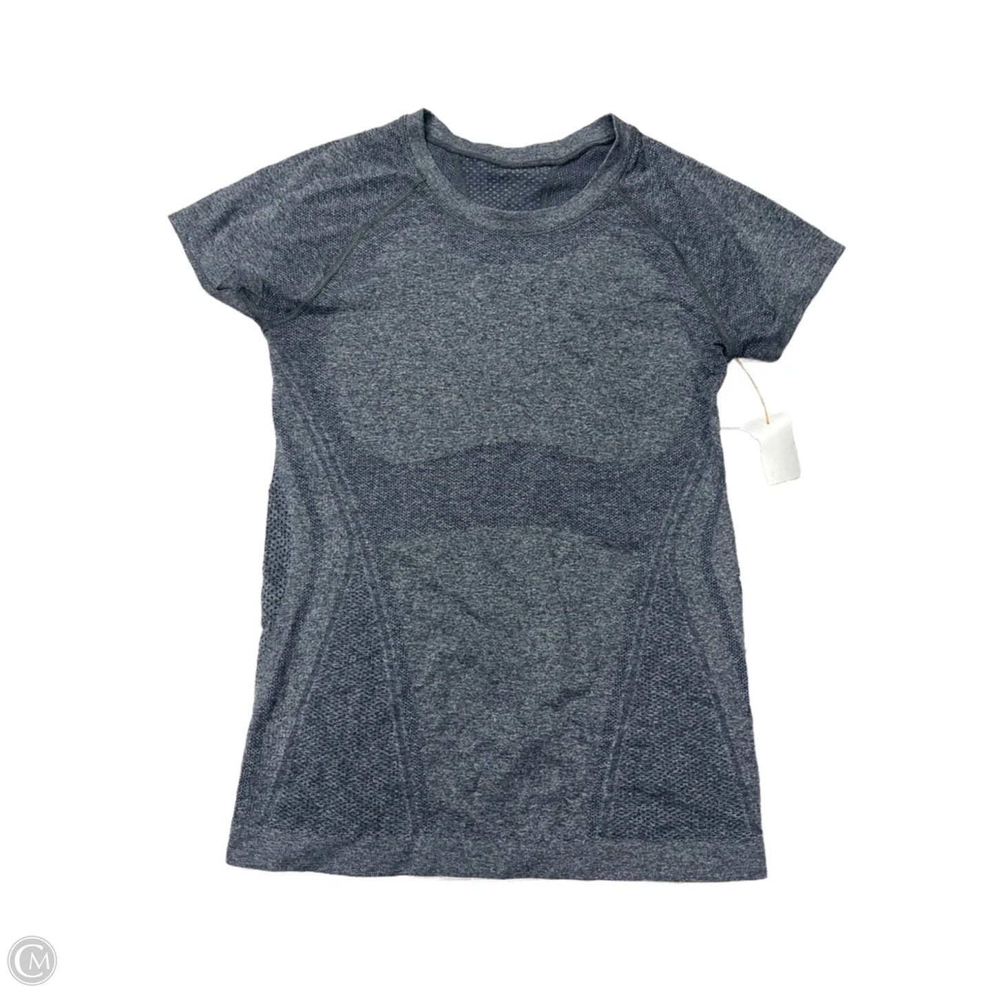 Athletic Top Short Sleeve By Athleta In Grey, Size: S