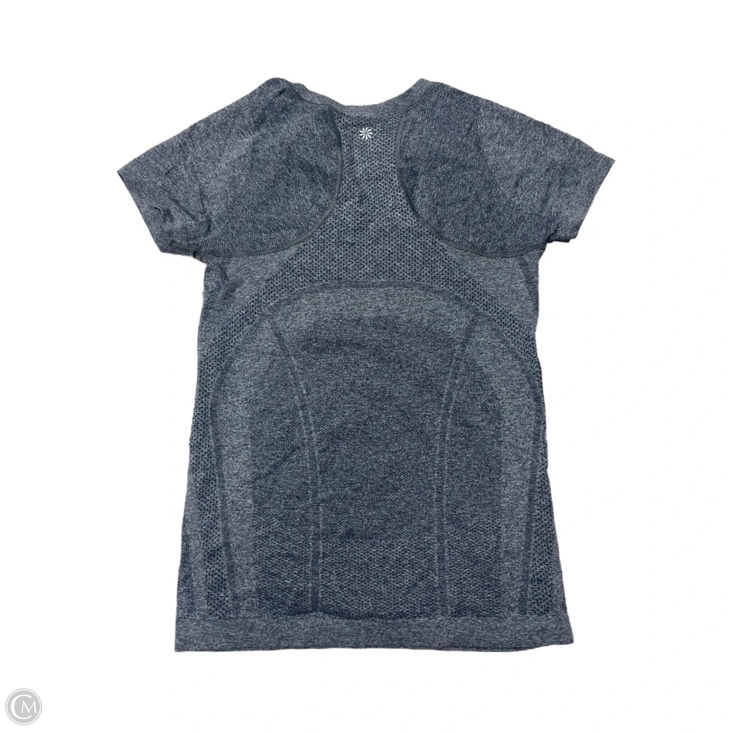 Athletic Top Short Sleeve By Athleta In Grey, Size: S
