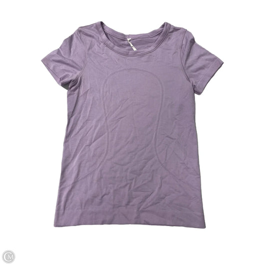 Athletic Top Short Sleeve By Lululemon In Purple, Size: S
