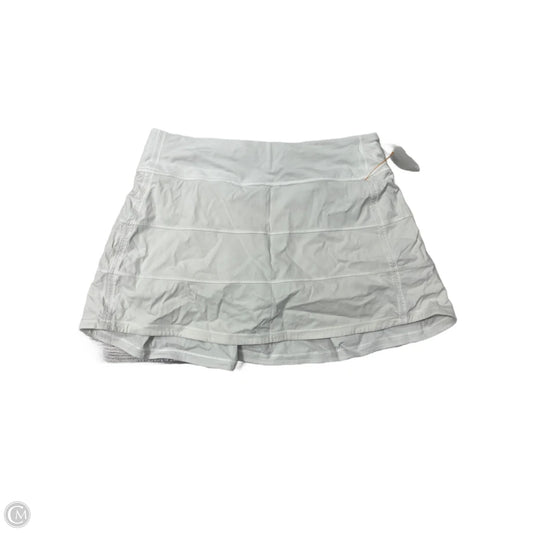 Athletic Skort By Lululemon In White, Size: S