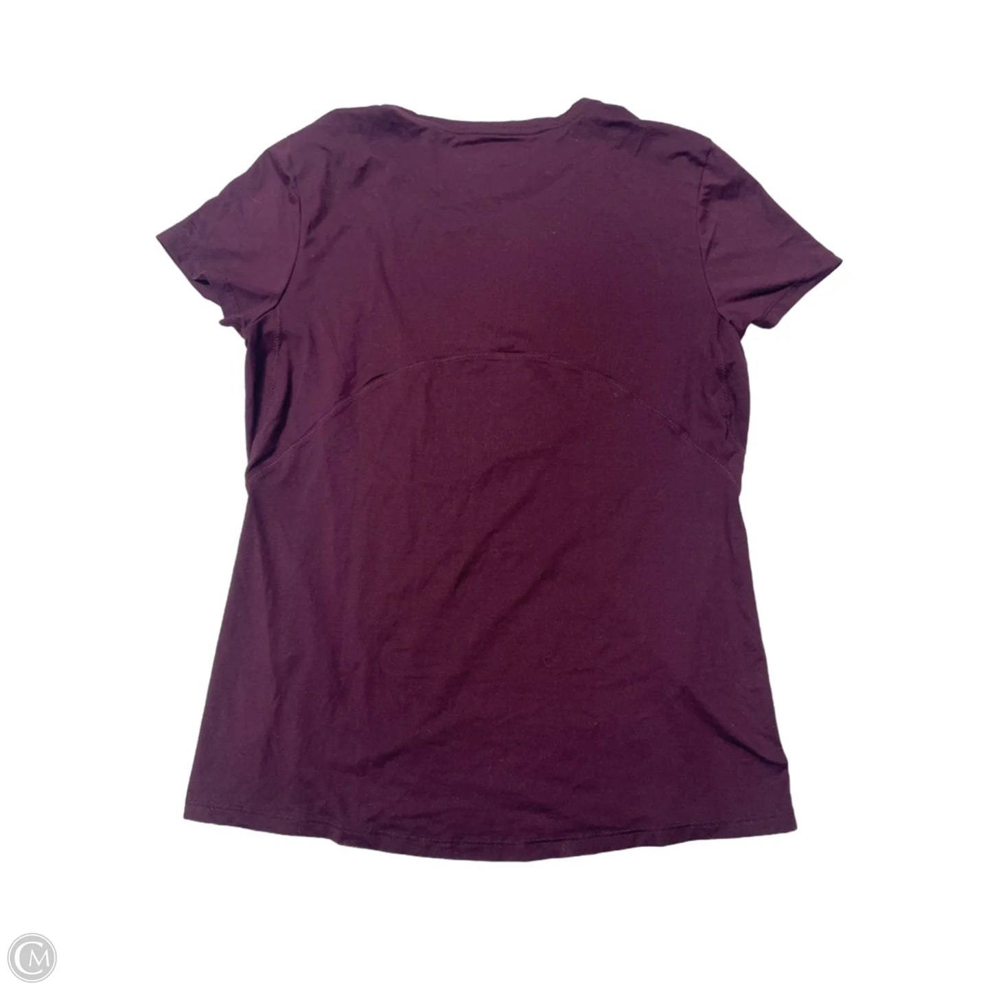 Athletic Top Short Sleeve By Athleta In Maroon, Size: M