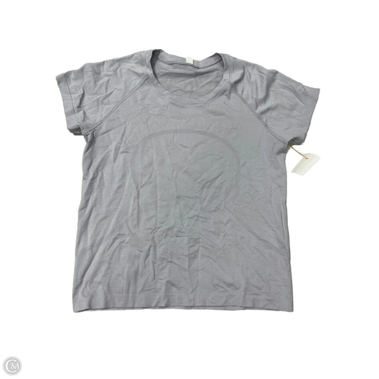 Athletic Top Short Sleeve By Lululemon In Purple, Size: 10