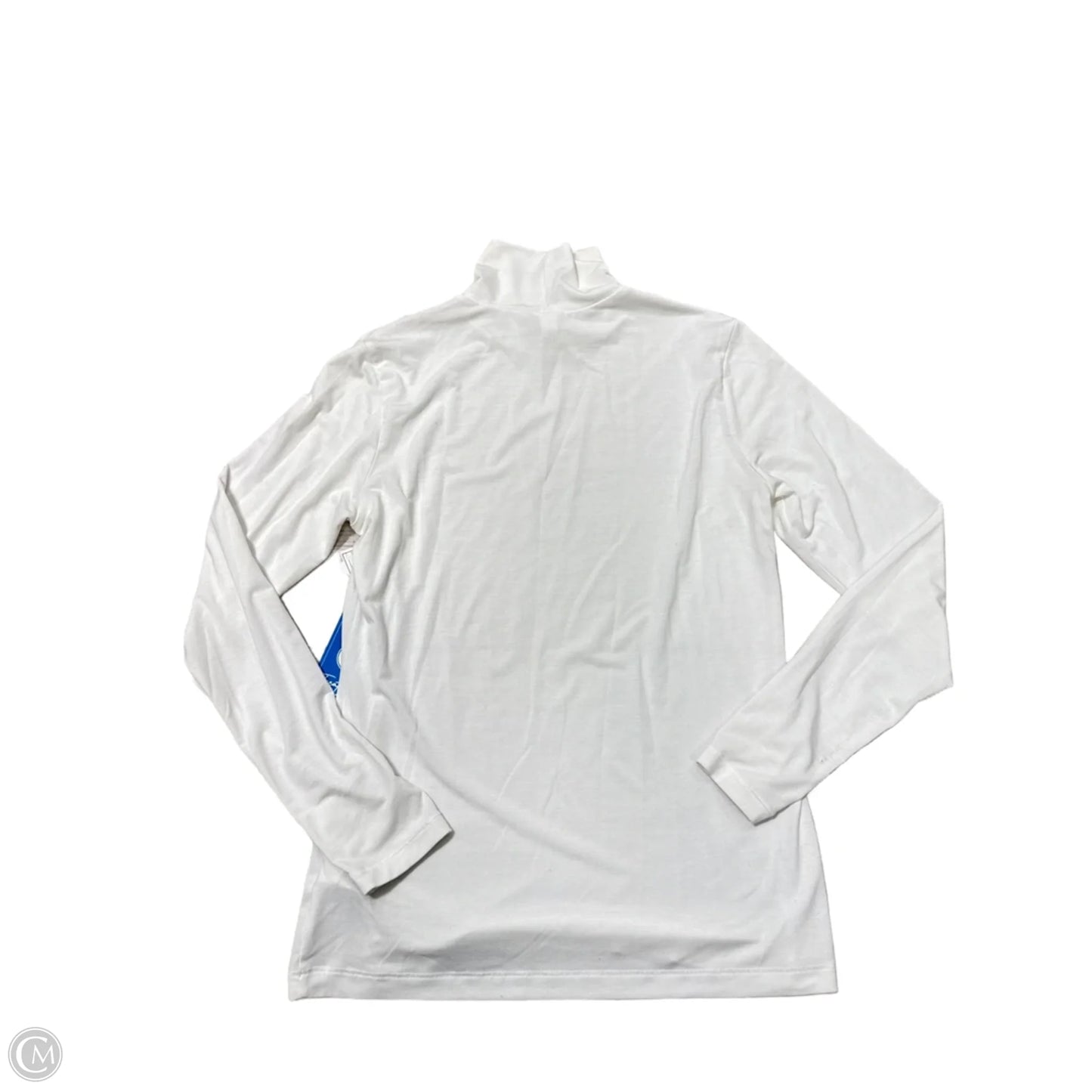 Athletic Top Long Sleeve Collar By Athleta In White, Size: S