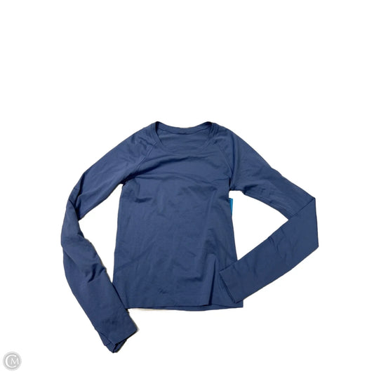 Athletic Top Long Sleeve Crewneck By Lululemon In Purple, Size: S