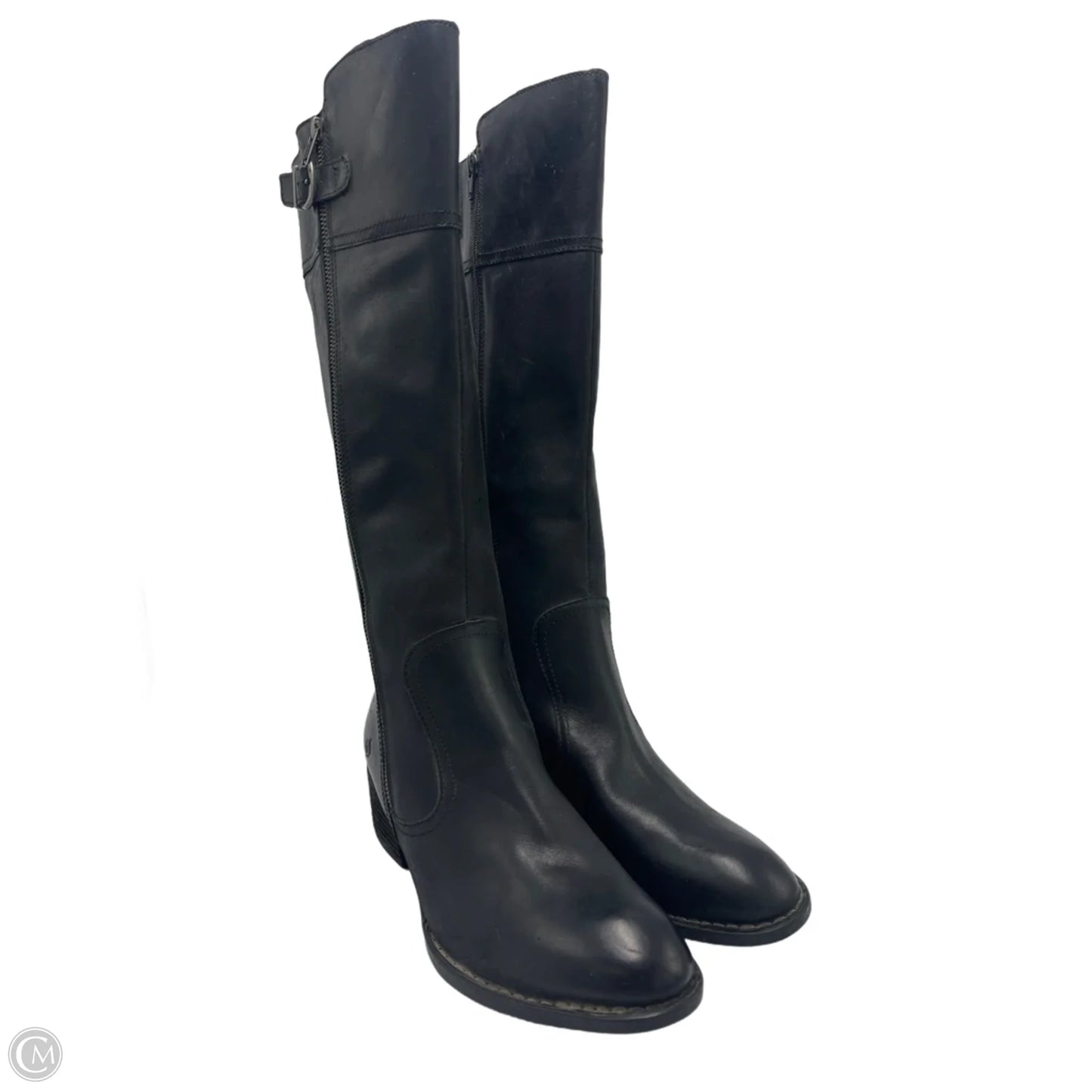 Boots Knee Flats By Born In Black, Size: 12