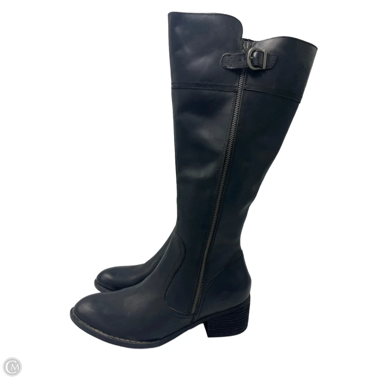 Boots Knee Flats By Born In Black, Size: 12