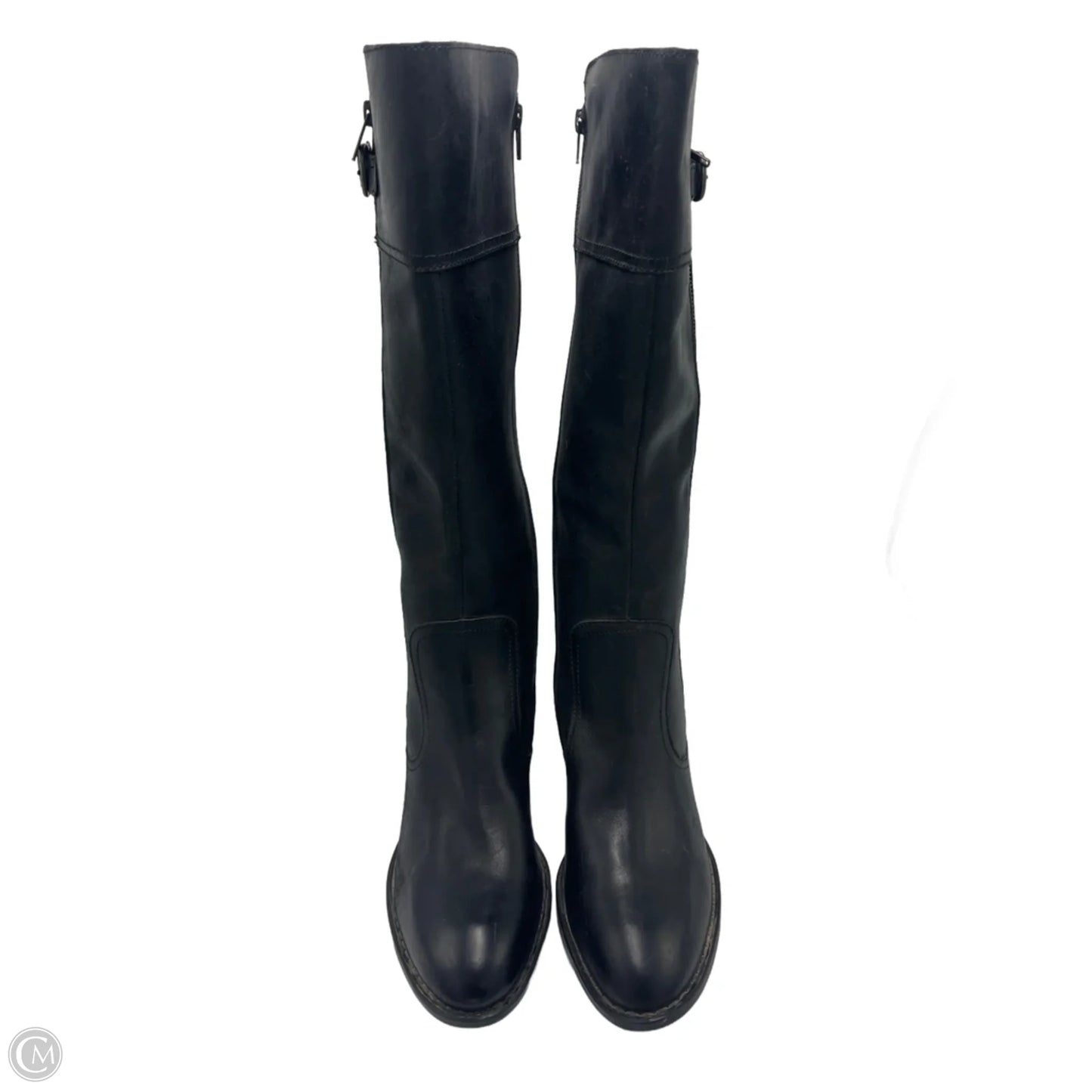 Boots Knee Flats By Born In Black, Size: 12