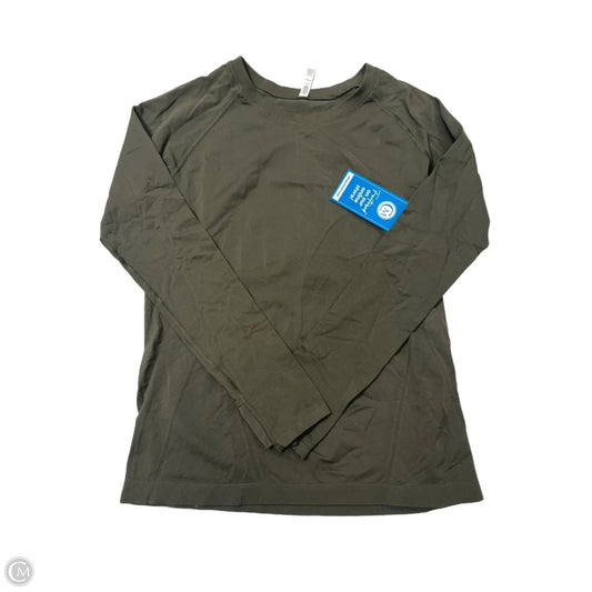 Athletic Top Long Sleeve Crewneck By Athleta In Green, Size: L