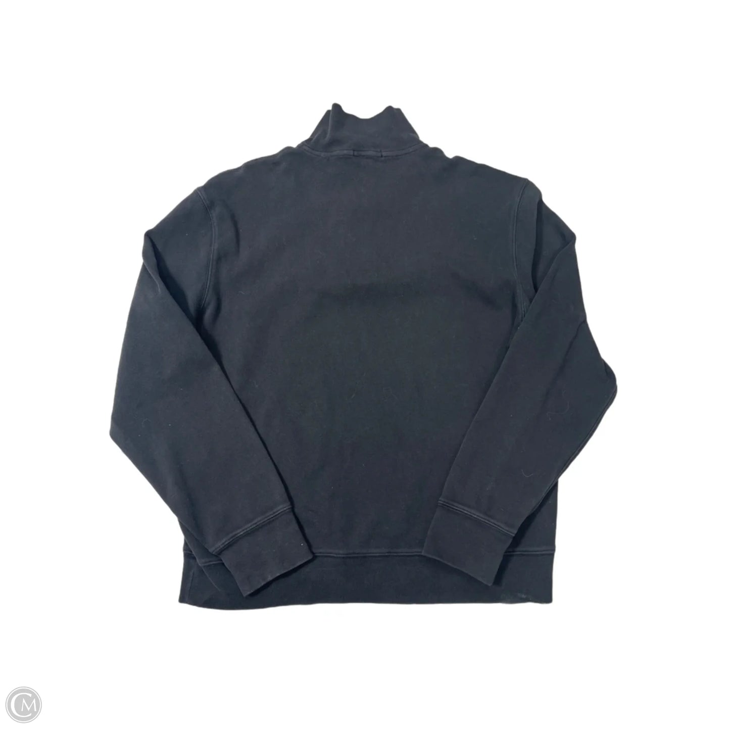 Sweatshirt 1/4 Zip Luxury Designer By Burberry In Black, Size: Xl