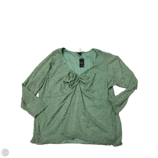 New! Top Long Sleeve By Torrid In Green, Size: 6