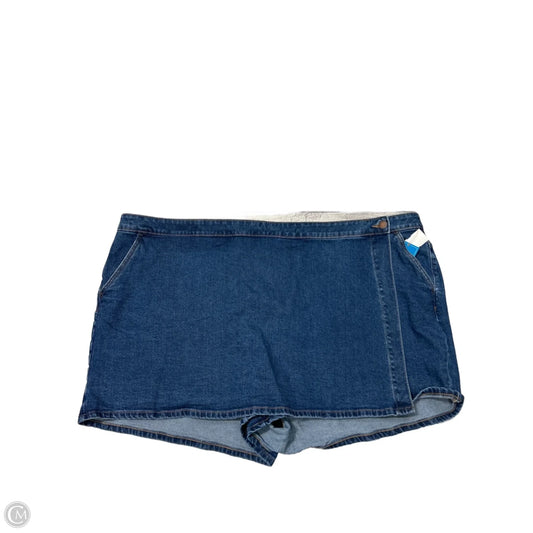 Skirt Mini & Short By Lane Bryant In Blue Denim, Size: 5x