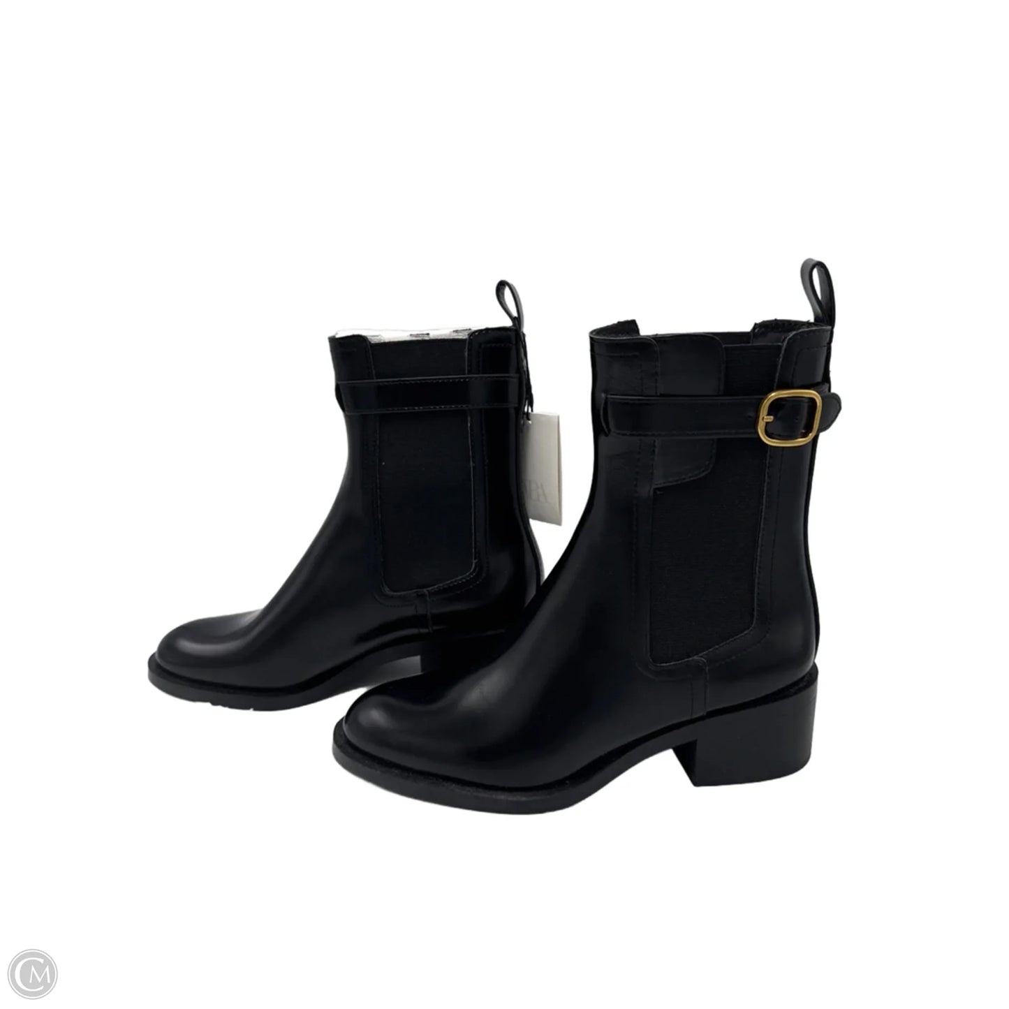 New! Boots Ankle Heels By Zara In Black, Size: 6.5