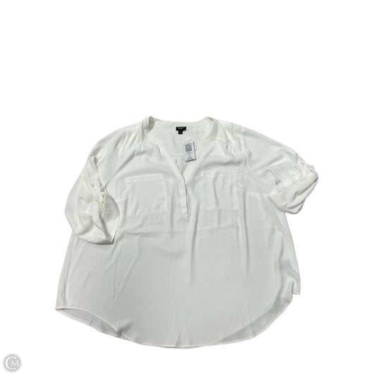 New! Top 3/4 Sleeve By Torrid In White, Size: 3x