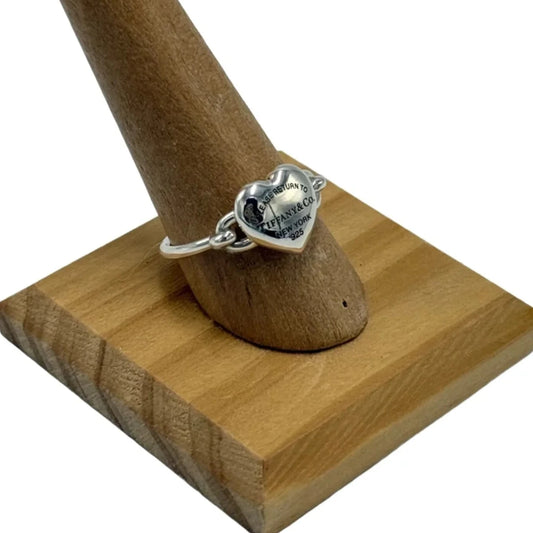 Tiffany and Company Return to Tiffany 925 Full Heart Luxury Ring , Size: 9