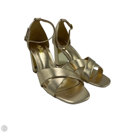 Shoes Designer By Lilly Pulitzer In Gold, Size: 8