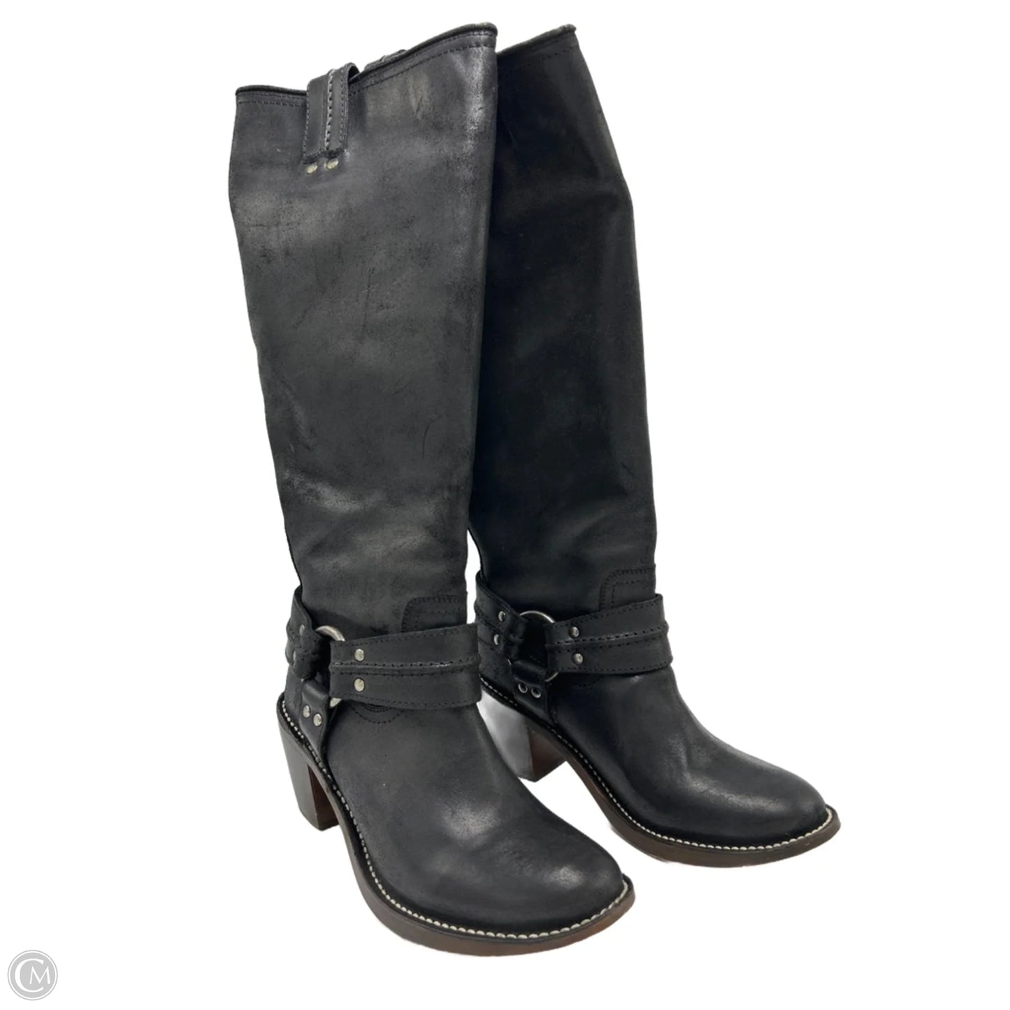 Boots Designer By Frye In Black, Size: 8