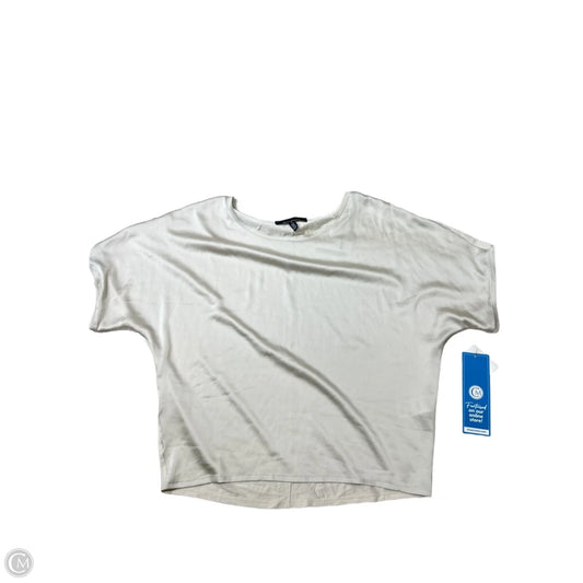 New! Top Short Sleeve By White House Black Market In Ivory, Size: M