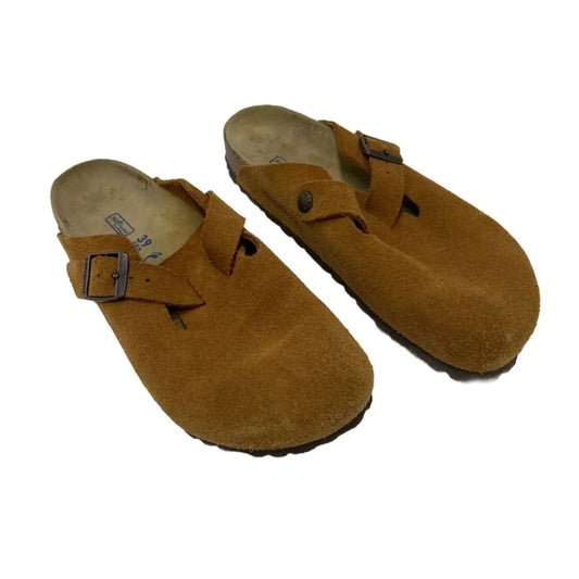 Soft Footbed Designer Shoe Clogs By Birkenstock, Size: 8