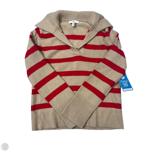 Sweater Cashmere By Banana Republic In Red & Tan, Size: Xxs