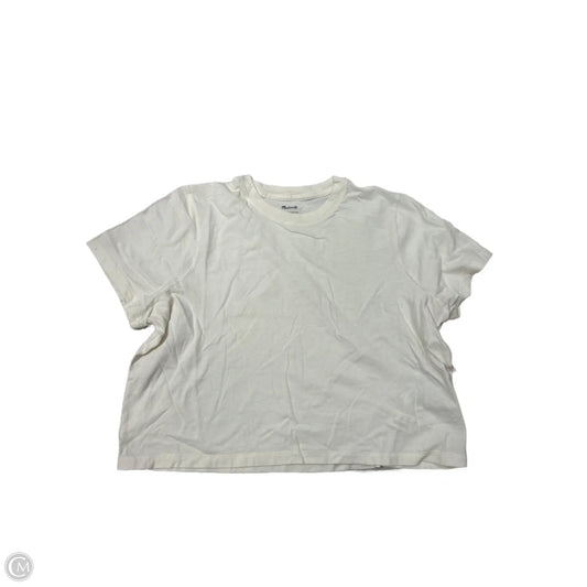 Top Short Sleeve Basic By Madewell In Cream, Size: M