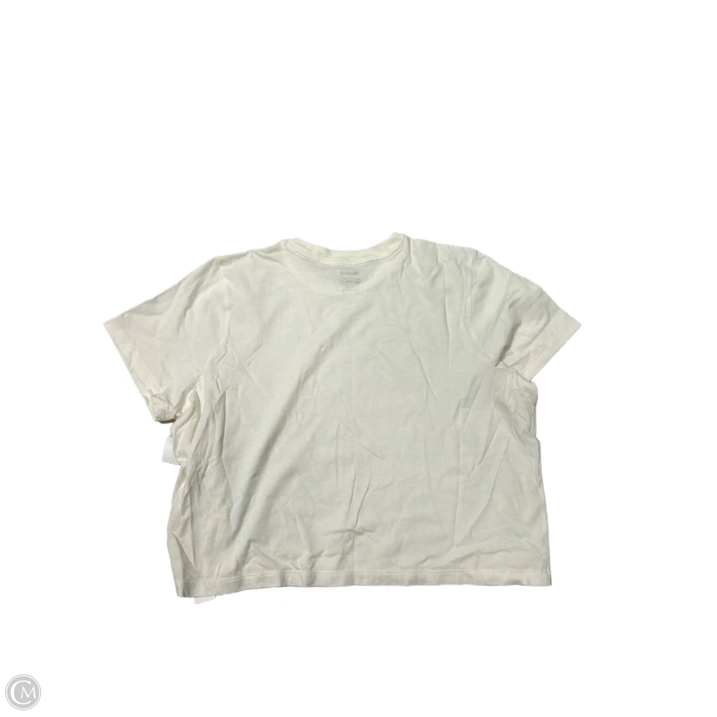 Top Short Sleeve Basic By Madewell In Cream, Size: M