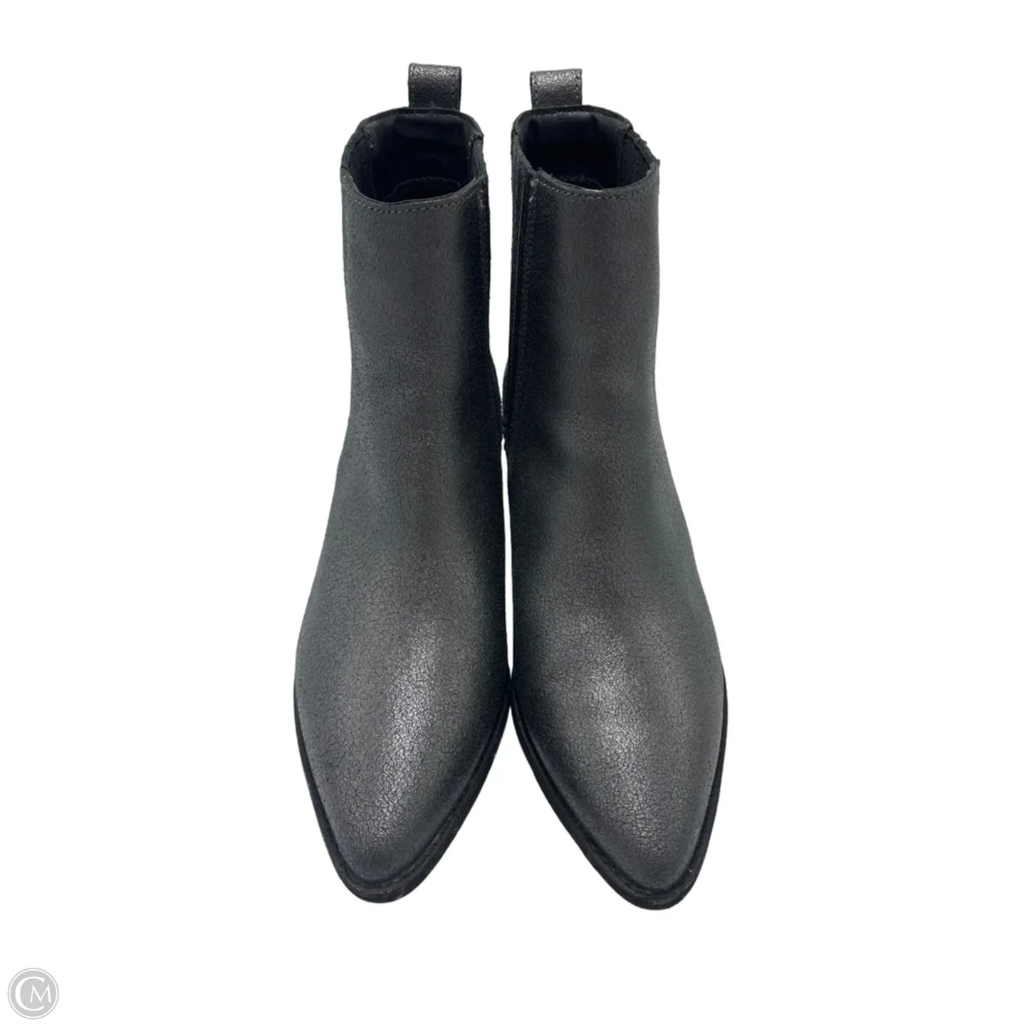 Boots Ankle Heels By Clarks In Silver, Size: 5