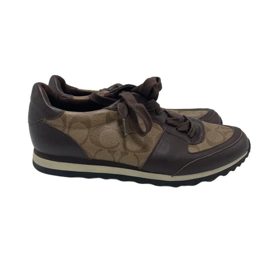 Shoes Designer By Coach In Brown, Size: 7.5