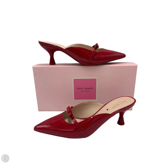Like New! Shoes Designer By Kate Spade In Red, Size: 8