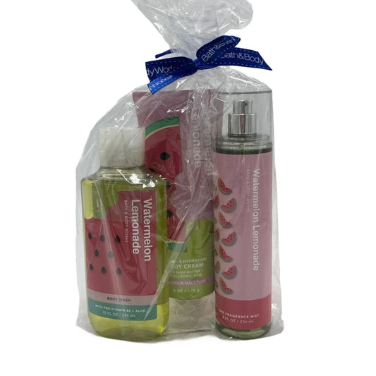 New! Watermelon Lemonade 3pc. Fragrance Set By Bath And Body Works