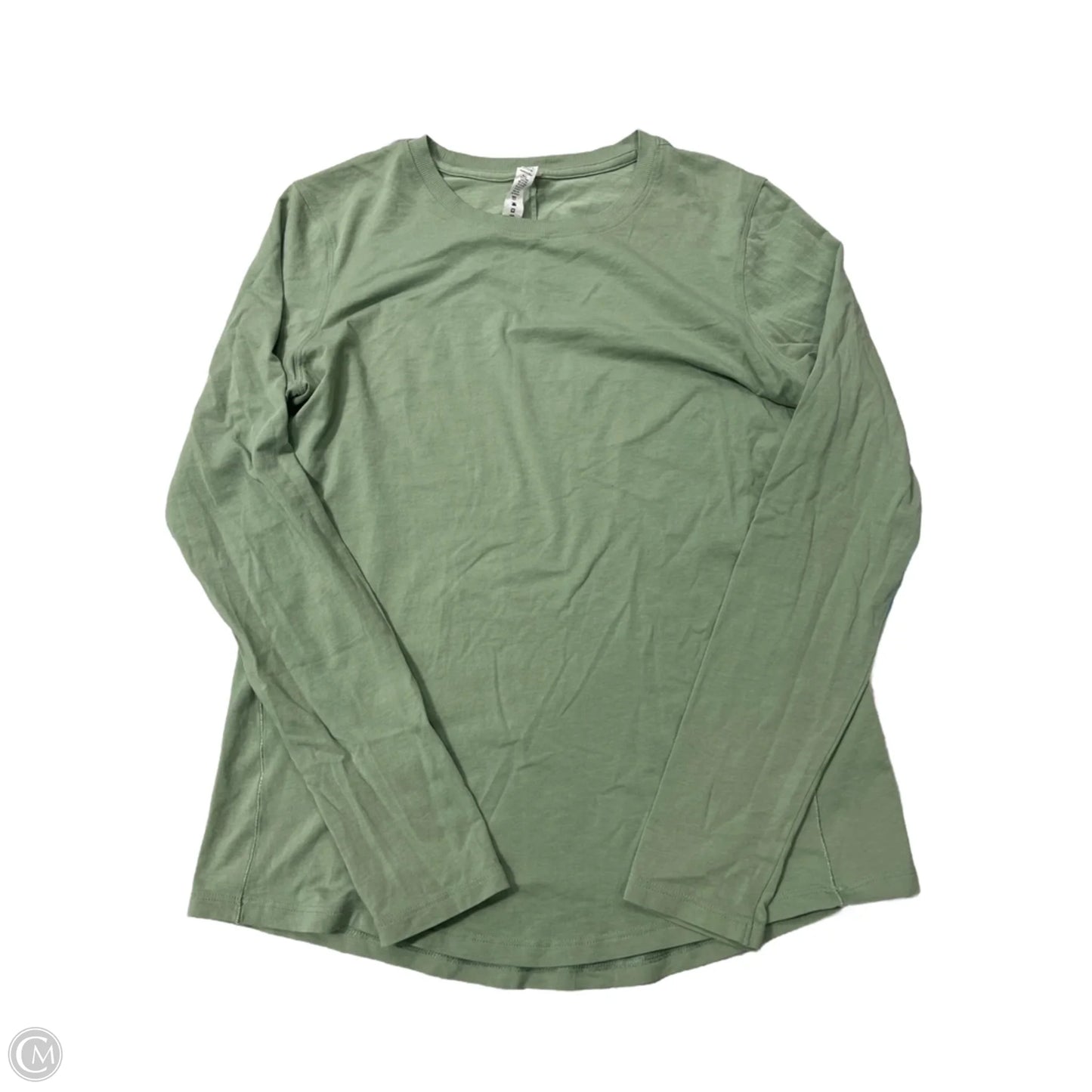 Athletic Top Long Sleeve Crewneck By Lululemon In Green, Size: S