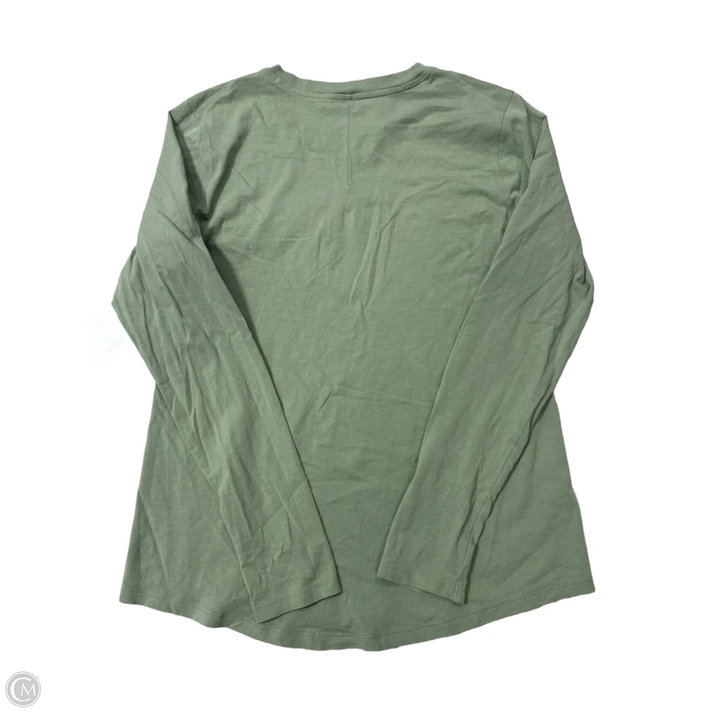 Athletic Top Long Sleeve Crewneck By Lululemon In Green, Size: S