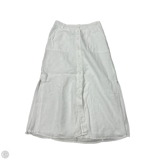 Skirt Maxi By Talbots In White, Size: L