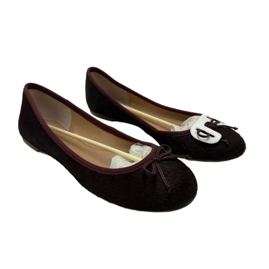 Like New! Shoes Flats By Banana Republic In Maroon, Size: 8