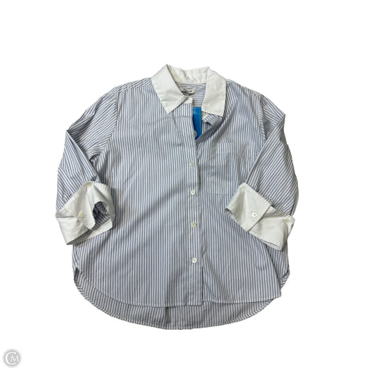 Top Long Sleeve By Madewell In Striped Pattern, Size: M