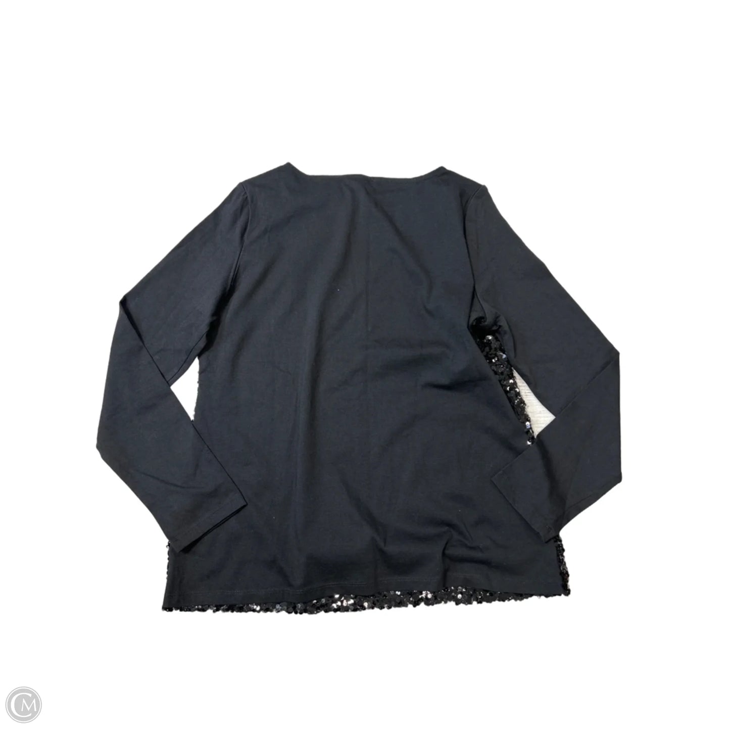 Top Long Sleeve By Talbots In Black, Size: M
